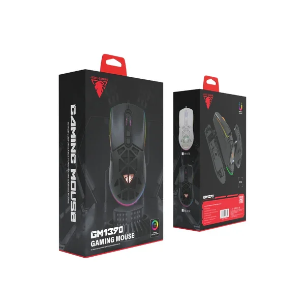 Jedel GM1390 (Black with RGB) Wired Honeycomb Gaming Mouse price in Pakistan product image