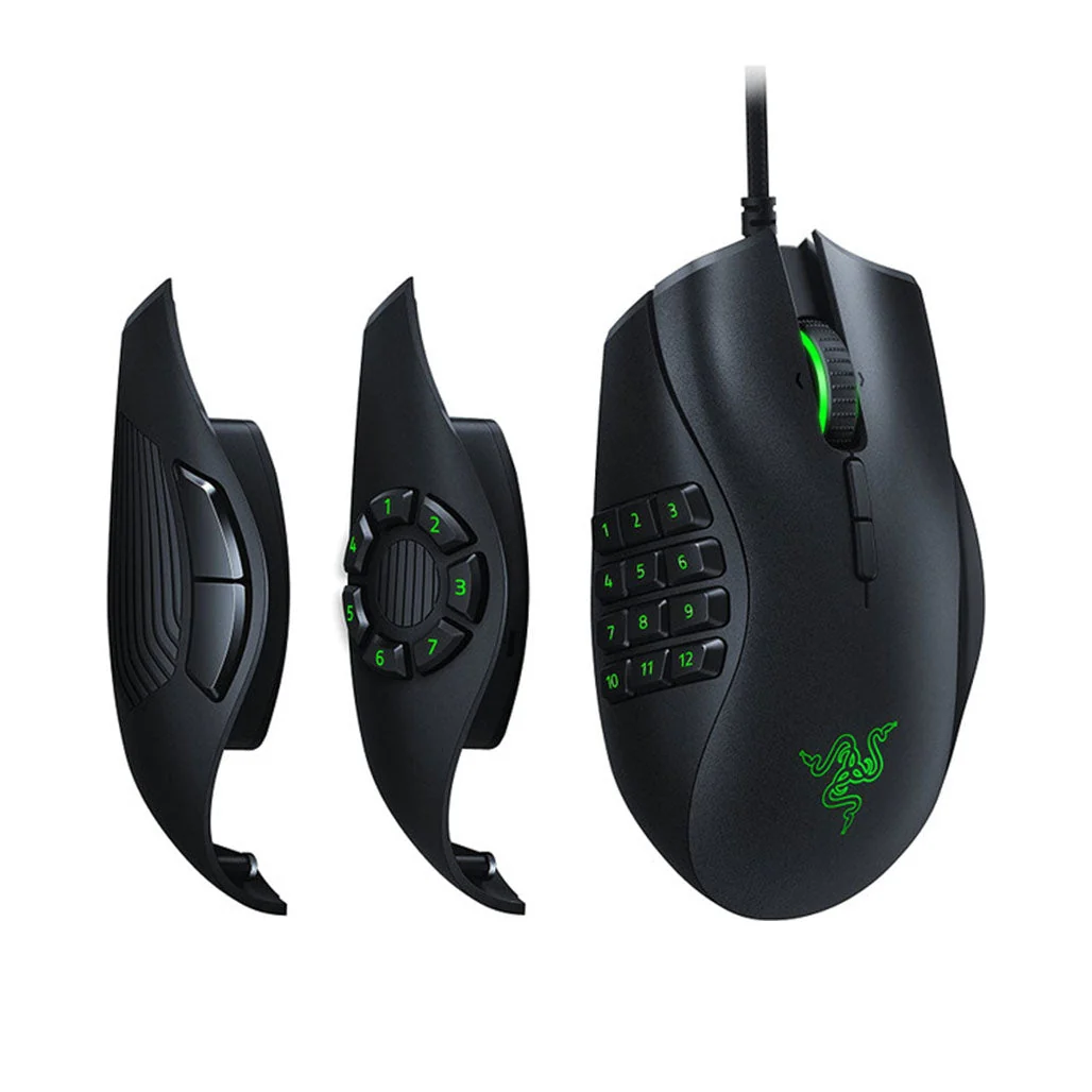 Razer Naga Trinity (Black & Green) Wired Gaming Mouse - Without Box (Mix Modules) price in Pakistan product image