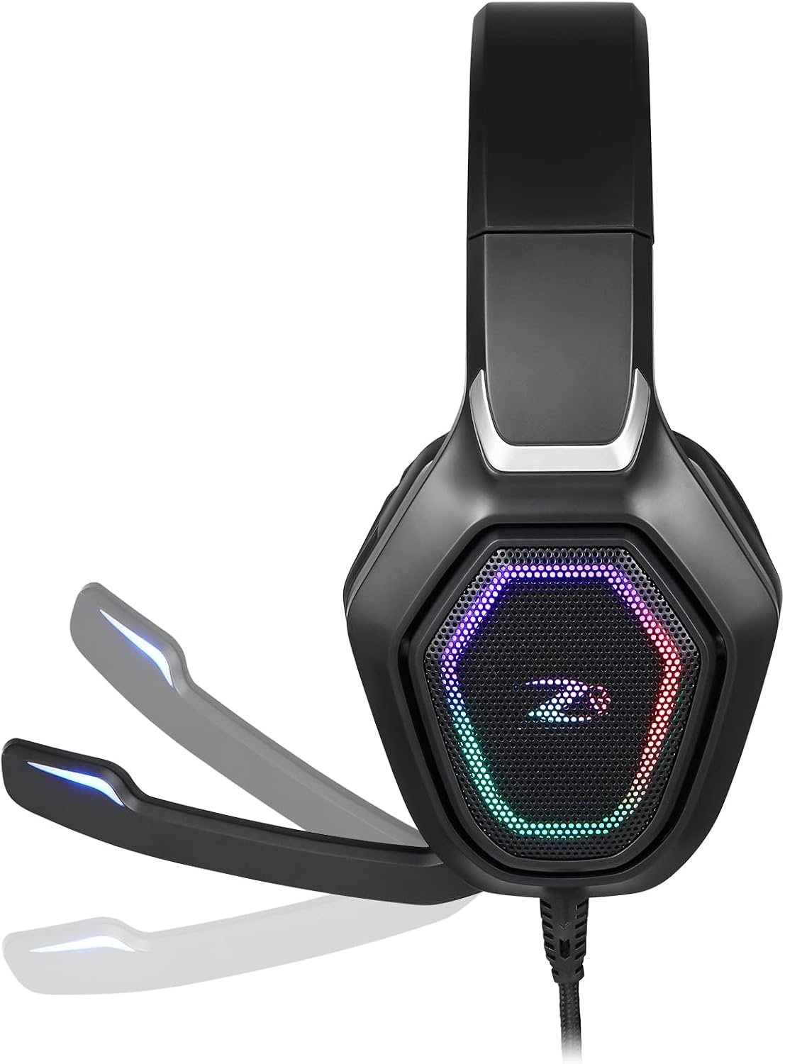 Zoook Zeus (Black with RGB) Surround Sound Stereo with built in microphone Wired Gaming Headphone image 4