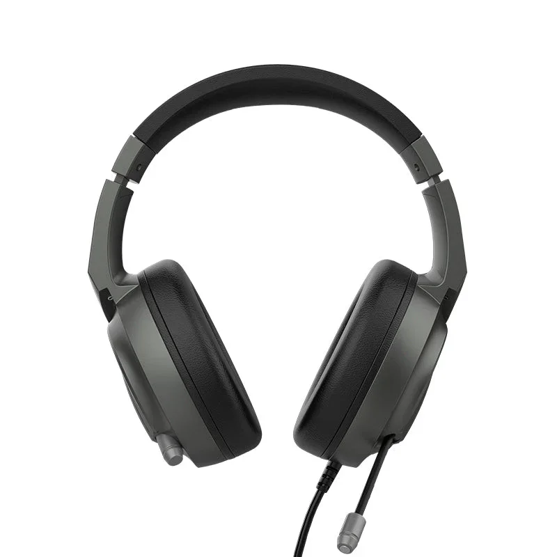 AJAZZ audio Ajazz AX365 (Black) Virtual Surround Sound 7.1 Wired Gaming Headphone front view