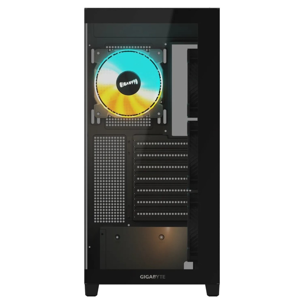 GIGABYTE C500 (Black) Panoramic SteaICE Mid Tower Gaming PC Case image 4