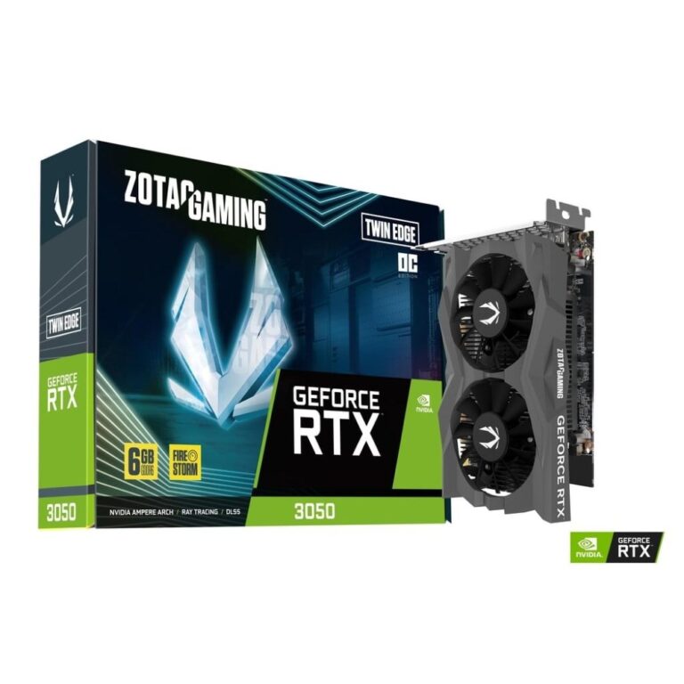 Zotac Gaming GeForce RTX™ 3050 (Black) 6GB GDDR6 (NVIDIA Ampere) Twin Edge OC Graphic Card price in Pakistan product image