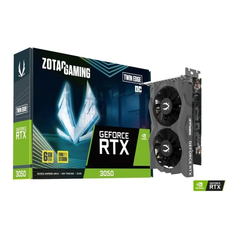 Zotac Gaming GeForce RTX™ 3050 (Black) 6GB GDDR6 (NVIDIA Ampere) Twin Edge OC Graphic Card price in Pakistan product image