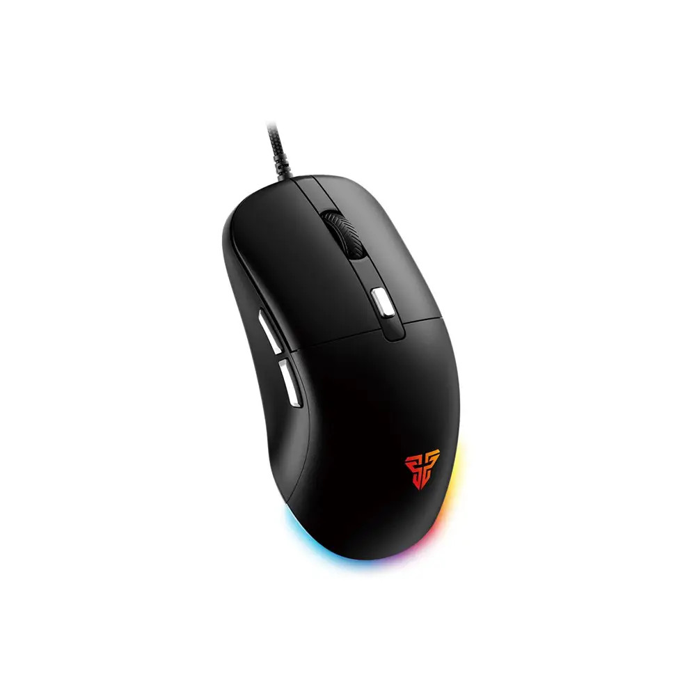 Fantech pc gear Fantech Kanata S VX9S (Black with ARGB) 7,200 DPI with 82g Lightweight Wired Gaming Mouse front view