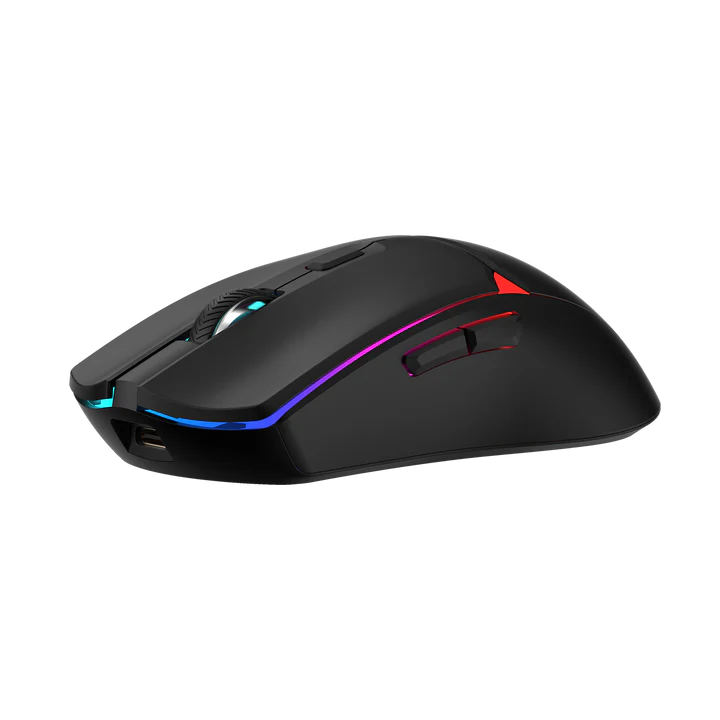 Fantech Crypto II (Black with RGB) Tri-Mode Connectivity Wireless Gaming Mouse with Charging Dock image 4