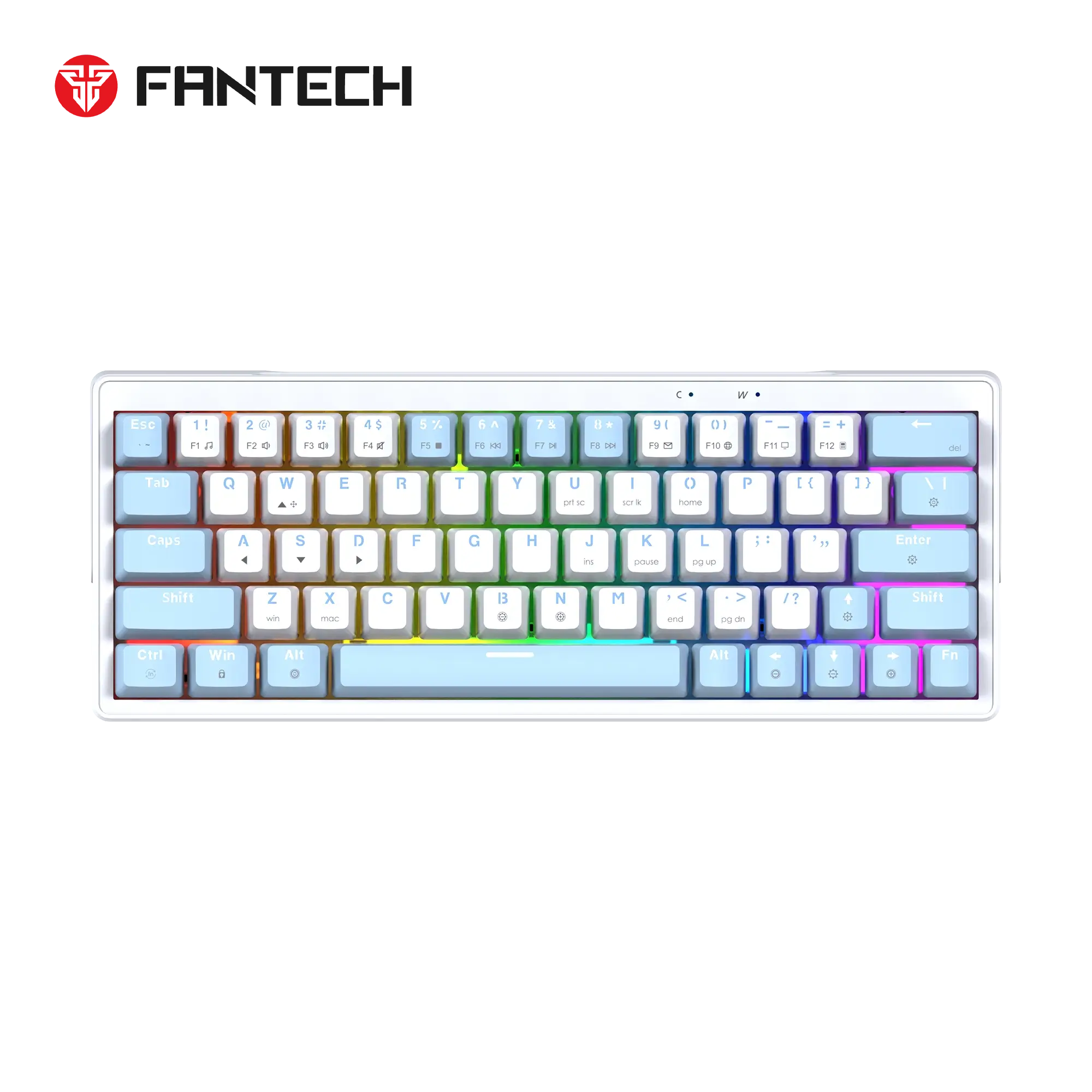 Fantech ATOM X63 (Blue & White) MK611 AME Edition Taro Switch Gaming Keyboard price in Pakistan product image