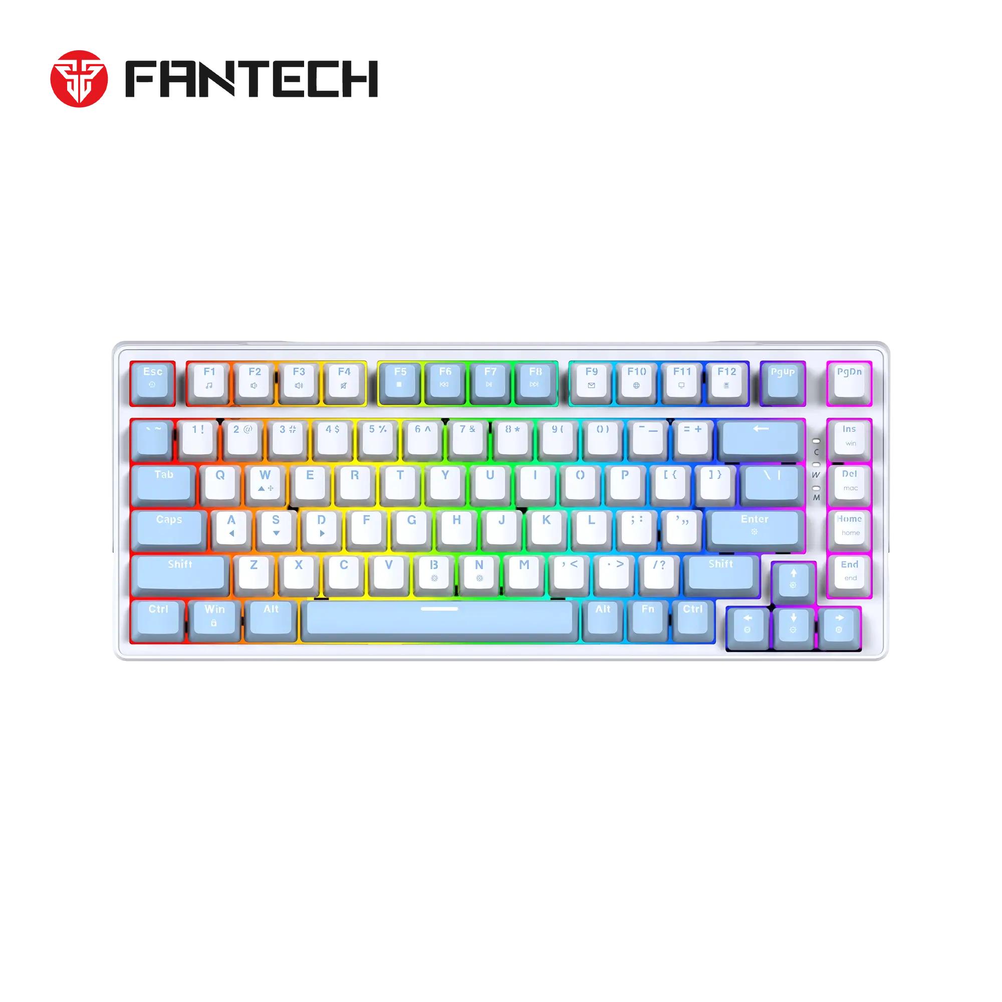 Fantech ATOM X83 (White & Blue) MK612 AME Edition Taro Switch Gaming Keyboard price in Pakistan product image