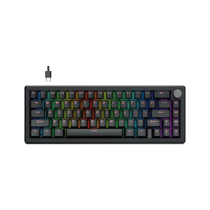 Fantech ATOM X66 (Black) MK614 with Ice Apricot Switch Retro Gaming Keyboard price in Pakistan product image