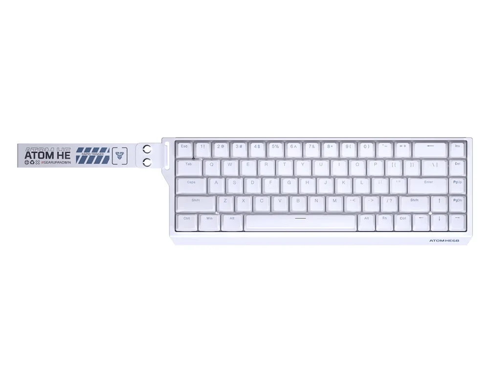 Fantech ATOM HE68 (White) MK811 Emerald Magnetic Switch Wired Gaming Keyboard price in Pakistan product image
