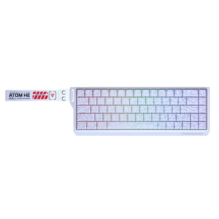 Fantech ATOM HE68 Pro (White Contour) Wireless Magnetic Gaming Keyboard price in Pakistan product image