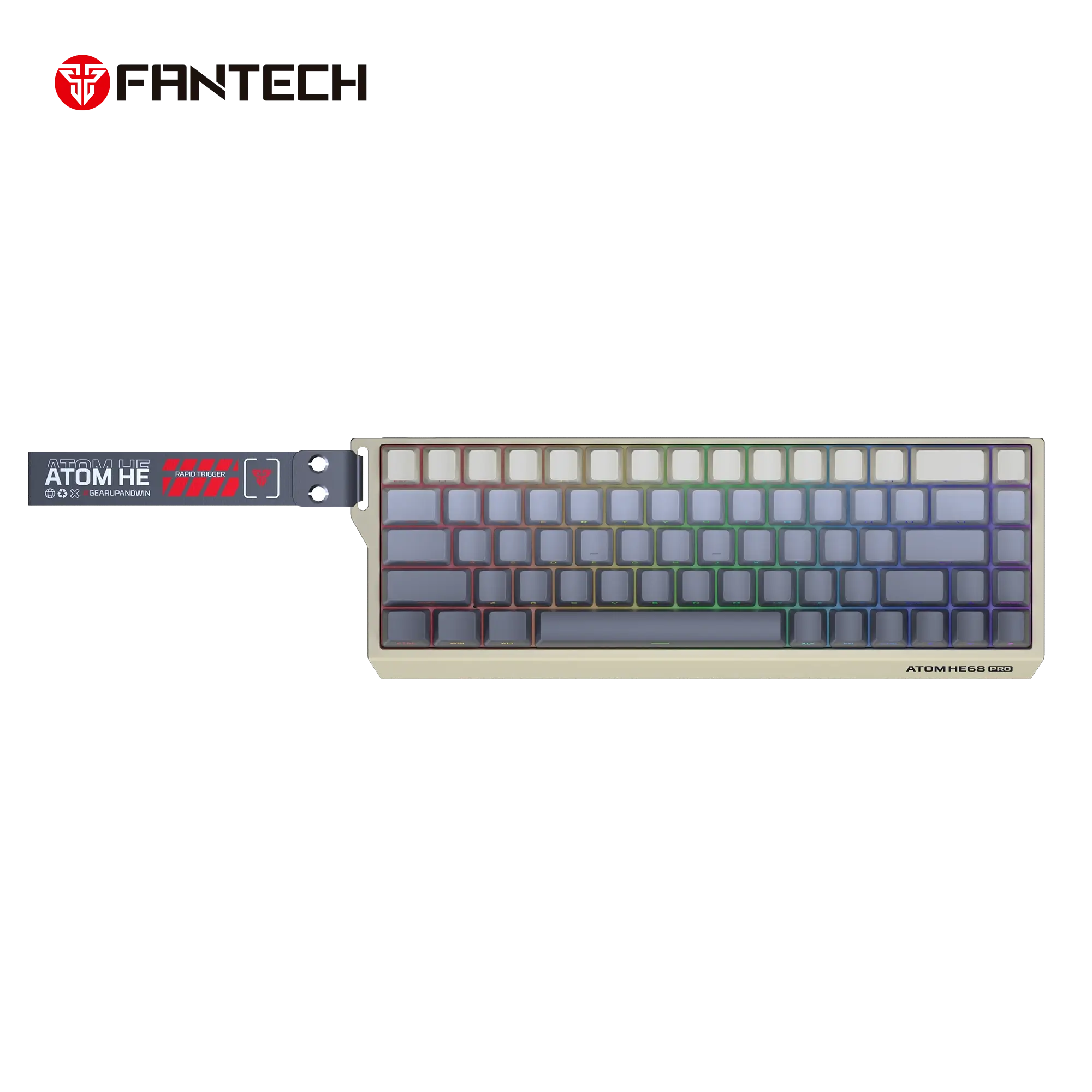 Fantech ATOM HE68 Pro (Gradient Grey) Wireless Magnetic Gaming Keyboard price in Pakistan product image