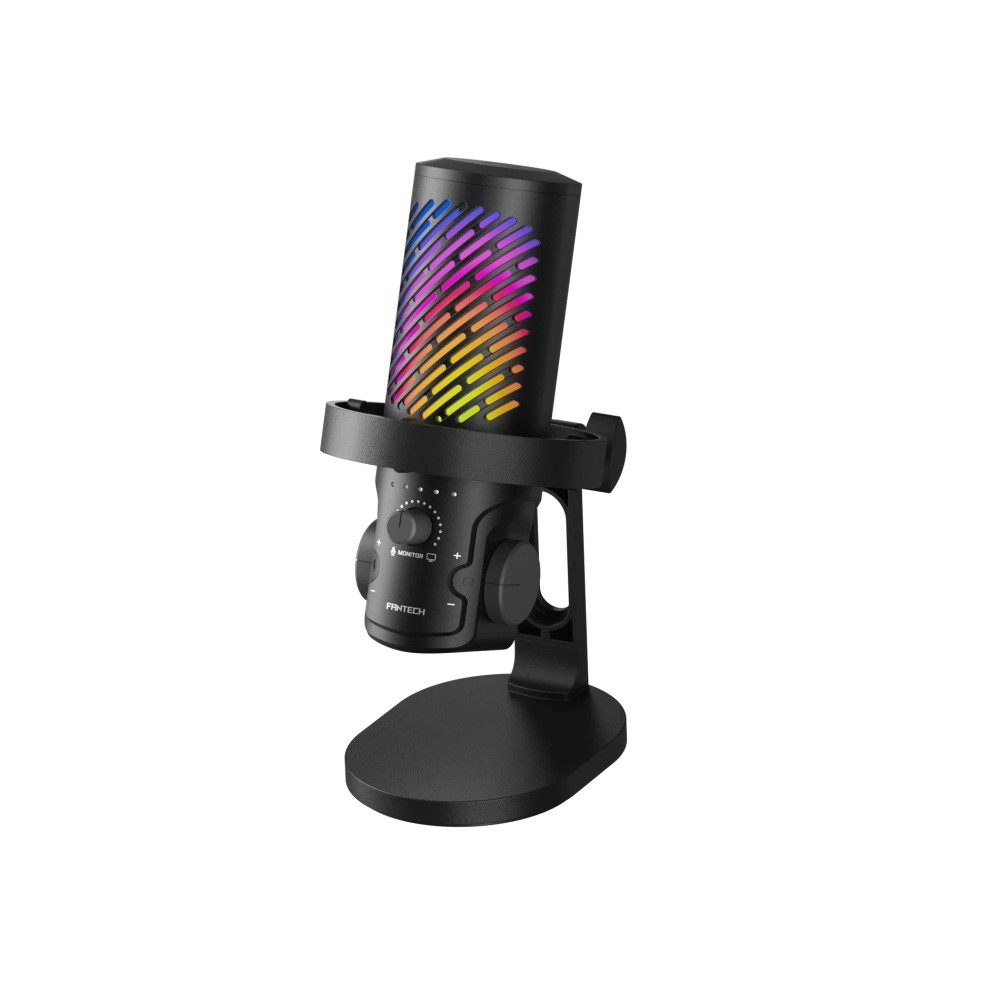 Fantech LEVIOSA AURA MCX04 (Black with RGB) Streaming, Podcast & Gaming Microphone