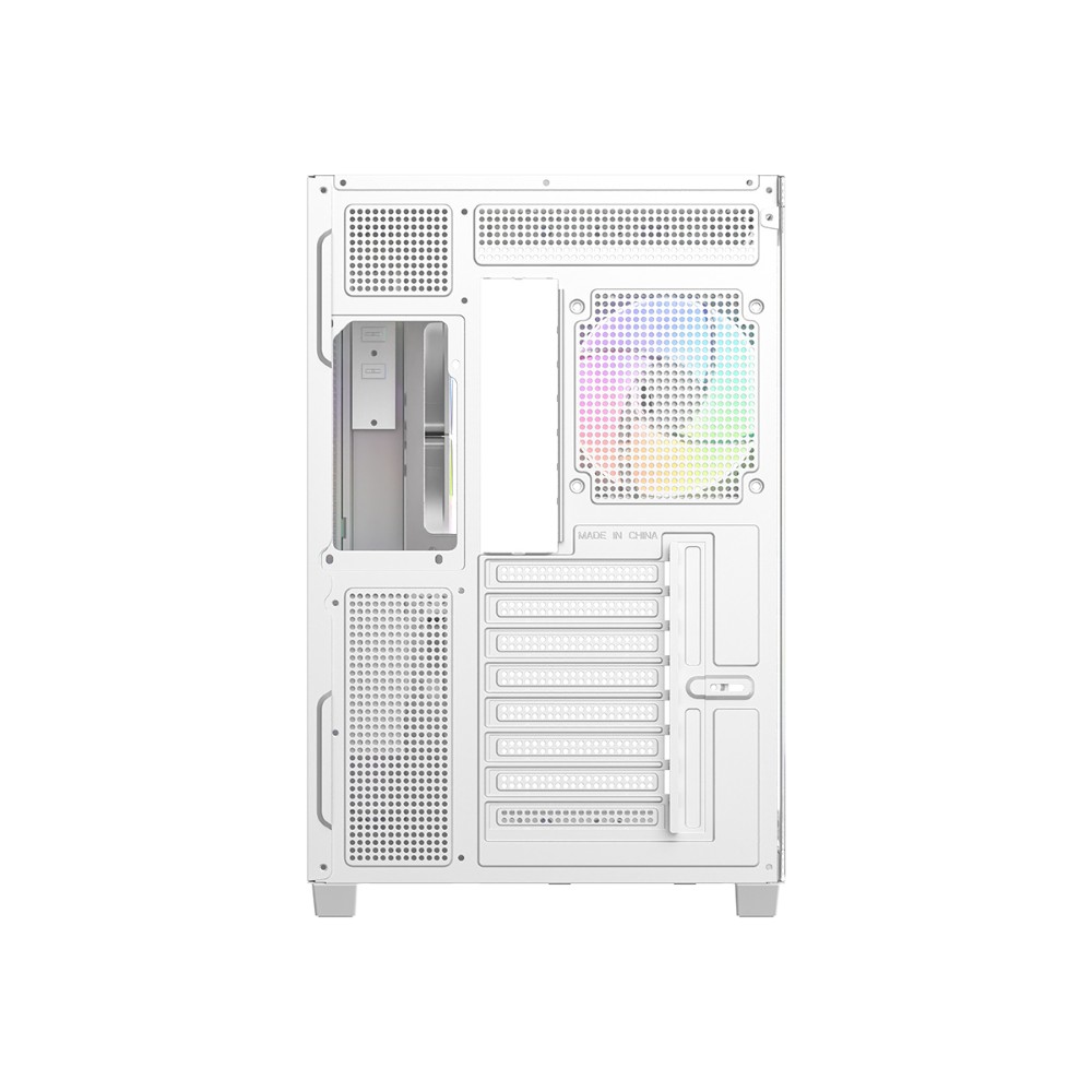 ID-Cooling VIEW 510 (White) Tempered Glass ARGB ATX Mid Tower PC Case image 4