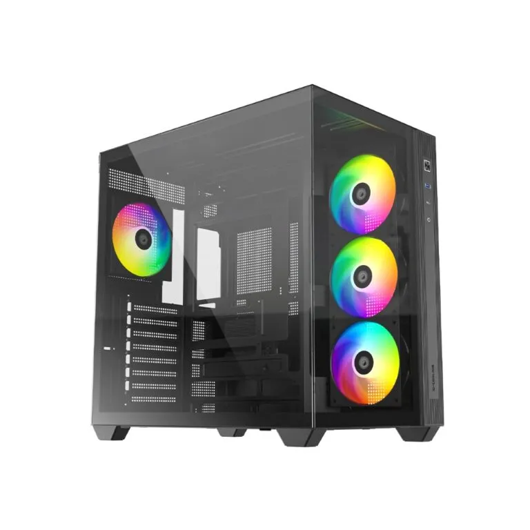 ID-Cooling VIEW 510 (Black) Tempered Glass ARGB ATX Mid Tower PC Case price in Pakistan product image