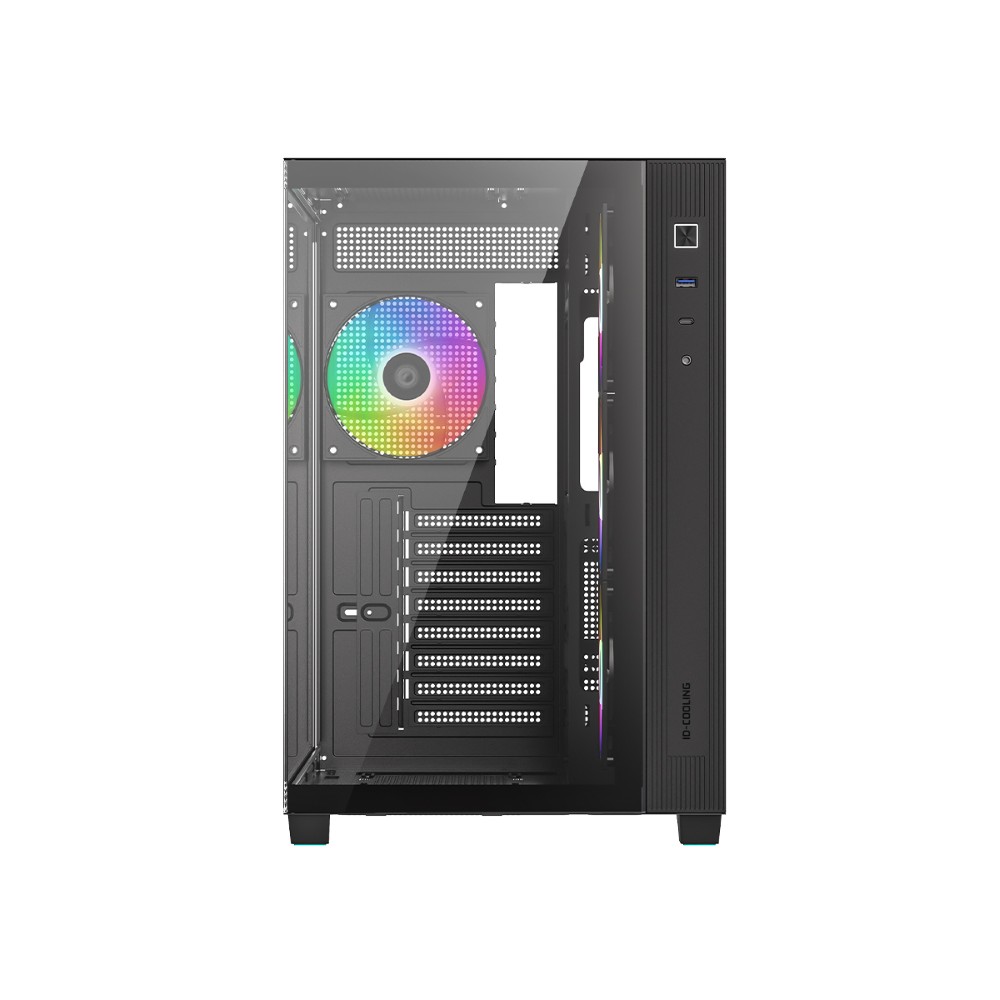 Buy ID-Cooling VIEW 510 (Black) Tempered Glass ARGB ATX Mid Tower PC Case online in Pakistan at WaddaGamer
