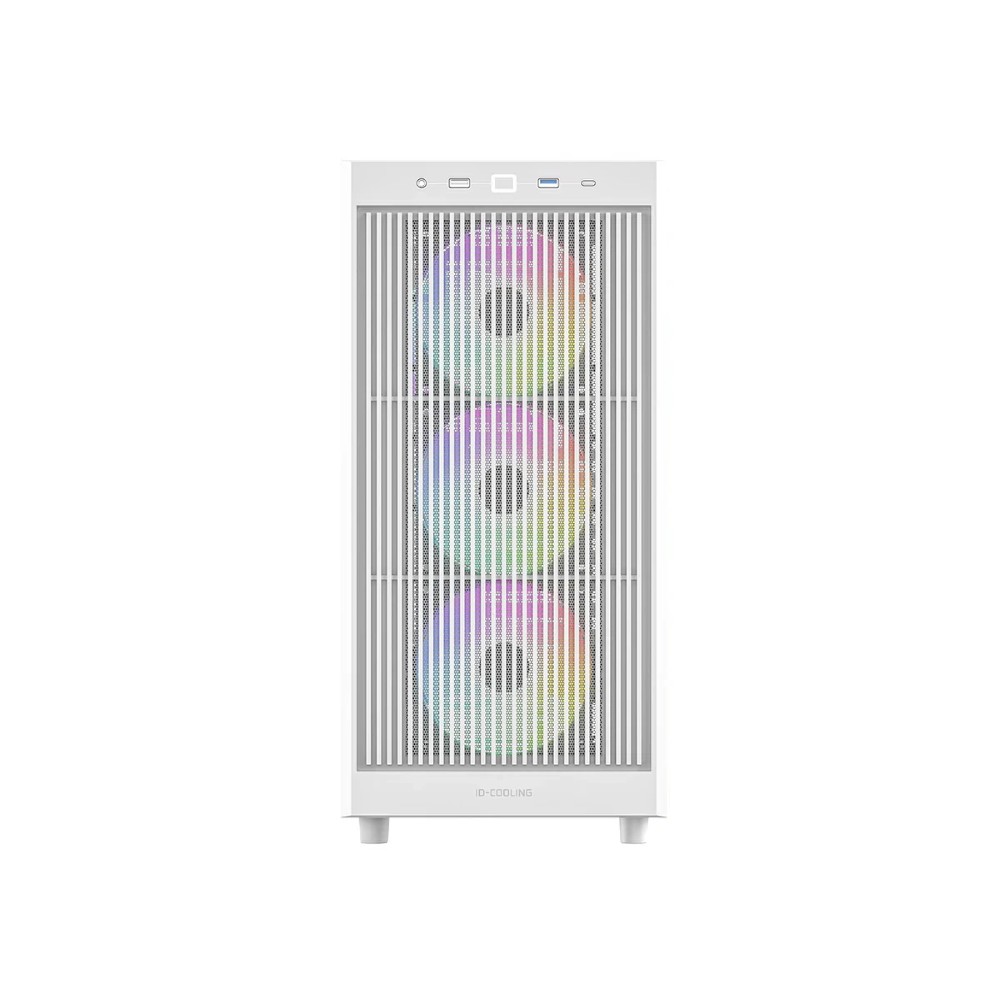 ID-Cooling WARE 510 (White) Tempered Glass ATX ARGB Mid Tower Gaming PC Case image 4