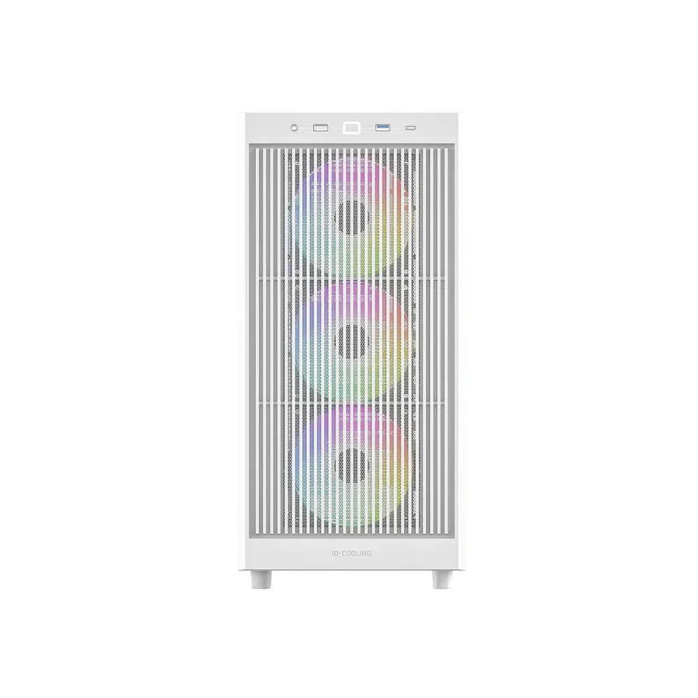 ID-Cooling WARE 510 (White) Tempered Glass ATX ARGB Mid Tower Gaming PC Case image 4