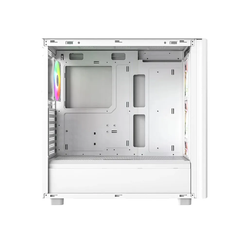 ID-Cooling WARE 510 (White) Tempered Glass ATX ARGB Mid Tower Gaming PC Case