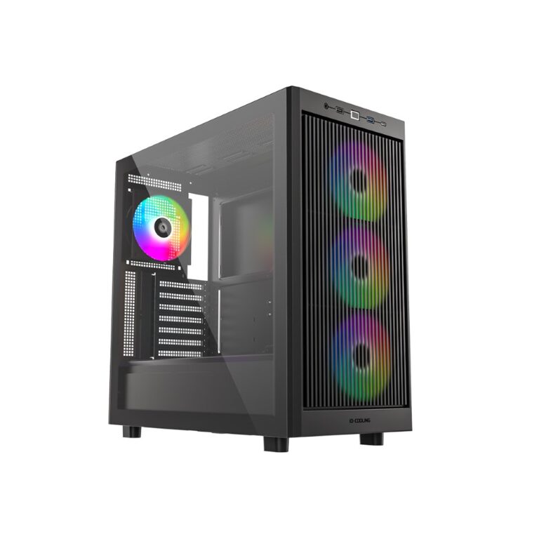 ID-Cooling WARE 510 (Black) Tempered Glass ATX ARGB Mid Tower Gaming PC Case price in Pakistan product image
