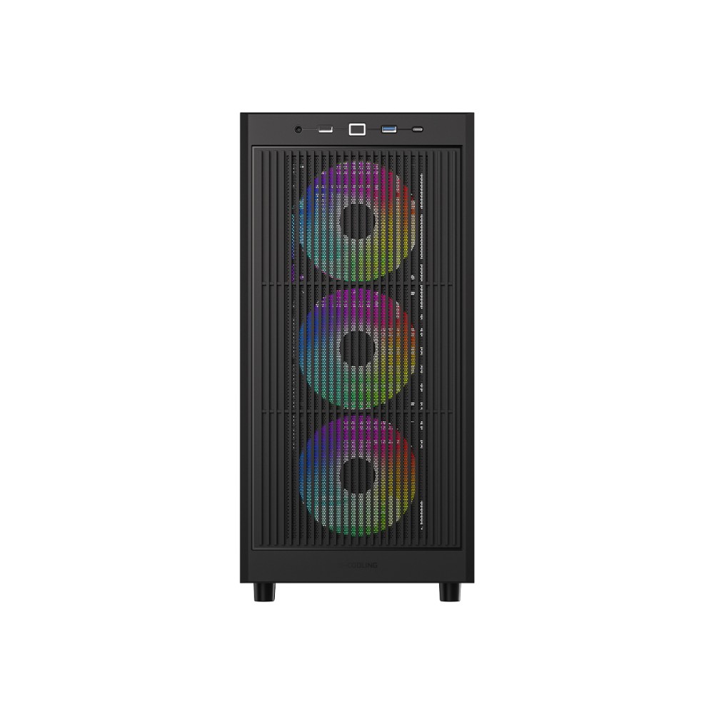 ID-Cooling WARE 510 (Black) Tempered Glass ATX ARGB Mid Tower Gaming PC Case image 4