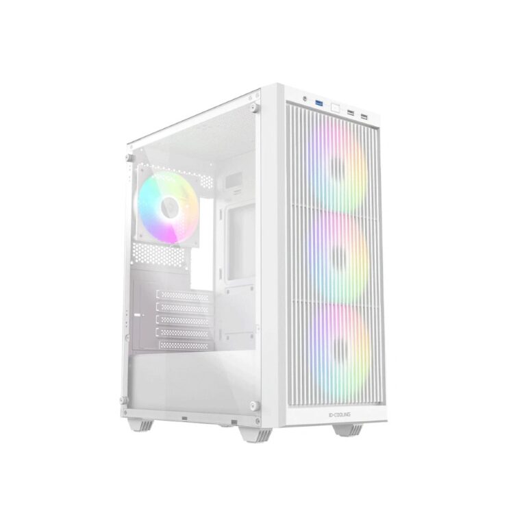 ID-Cooling WARE 310 (White) Tempered Glass ATX ARGB Mid Tower Gaming PC Case price in Pakistan product image