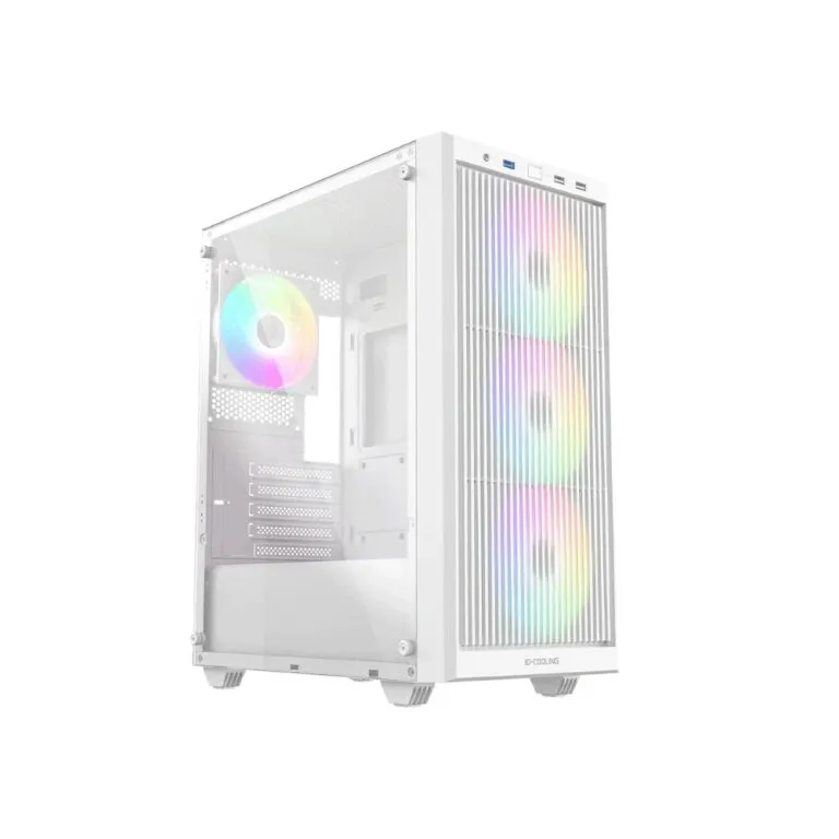 ID-Cooling WARE 310 (White) Tempered Glass ATX ARGB Mid Tower Gaming PC Case price in Pakistan product image