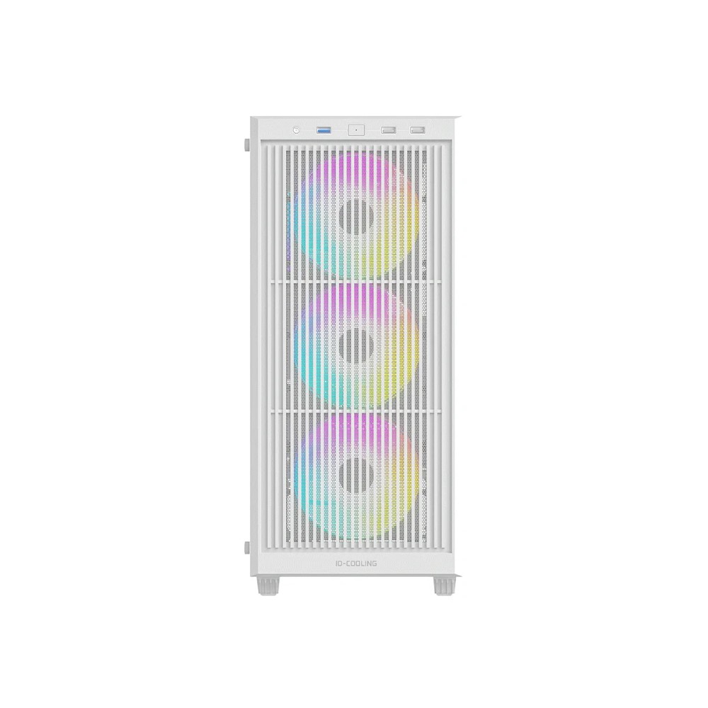 ID-Cooling WARE 310 (White) Tempered Glass ATX ARGB Mid Tower Gaming PC Case image 4