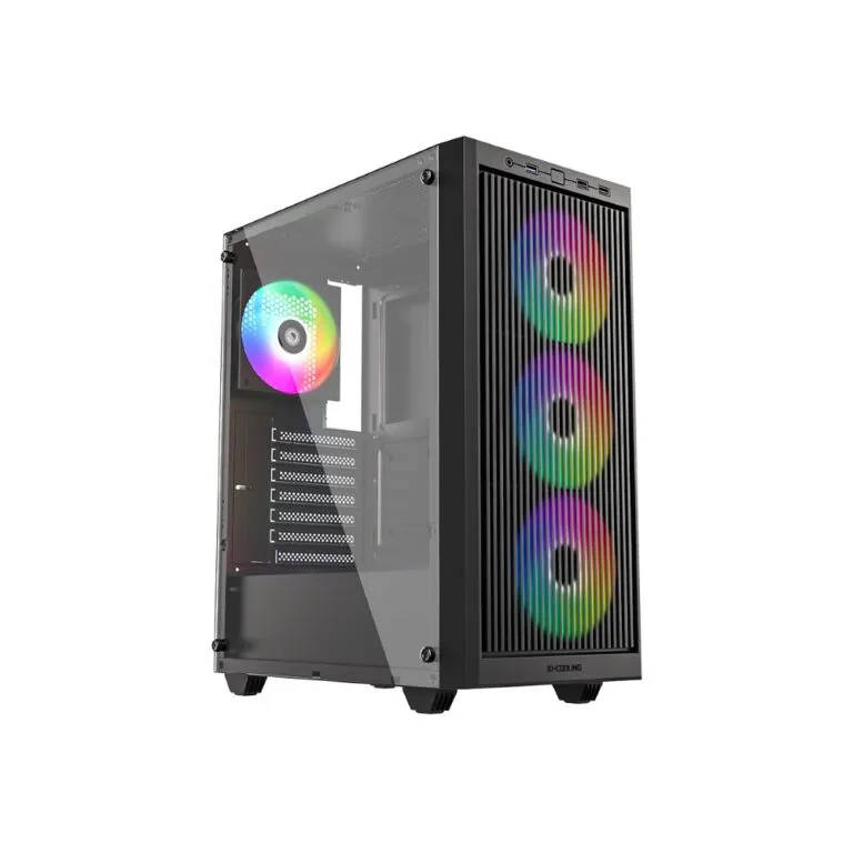 ID-Cooling WARE 310 (Black) Tempered Glass ATX ARGB Mid Tower Gaming PC Case price in Pakistan product image