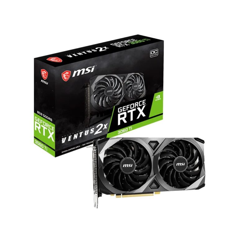 MSI GeForce RTX 3060 Ti (Black) VENTUS 2X OC 8GB GDDR6 Graphics Card (Used) price in Pakistan product image