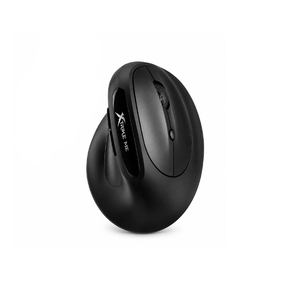 Xtrike Me pc gear Xtrike Me GW-301 (Black) Wireless Ergonomic Mouse front view