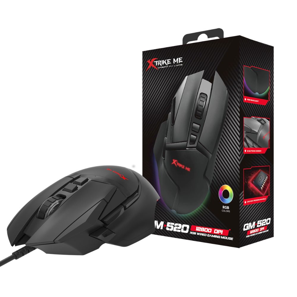 Xtrike Me GM520 (Black with RGB) Wired Gaming Mouse