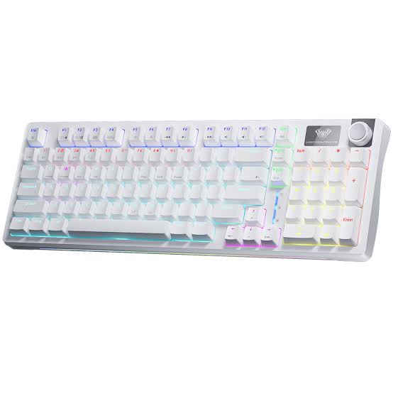 Buy AULA S98 (White with RGB) Gasket 98% Layout Mechanical Keyboard online in Pakistan at WaddaGamer