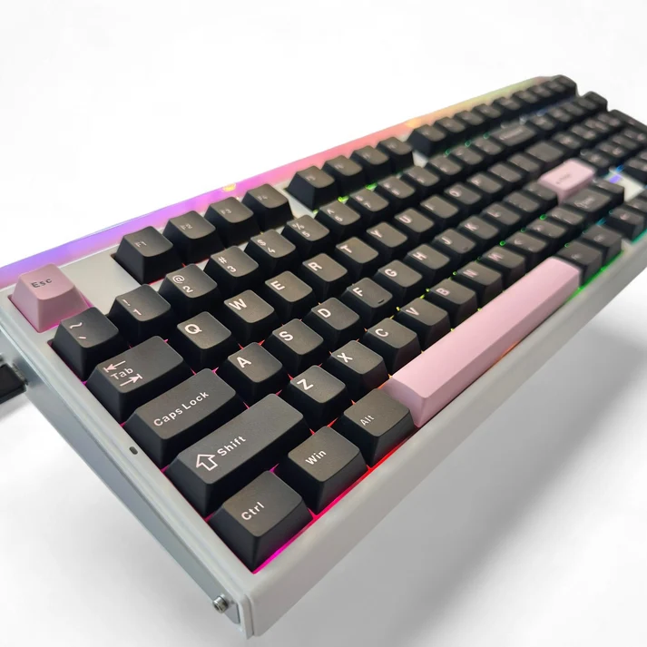 Buy Aula Hero 99 (Black Pink) Hall Effect with Rapid Trigger Mode Wired Gaming Keyboard online in Pakistan at WaddaGamer