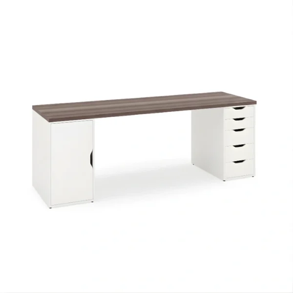 Elite Interiors Walnut (Brown) Premium Computer, Gaming & Office Desk