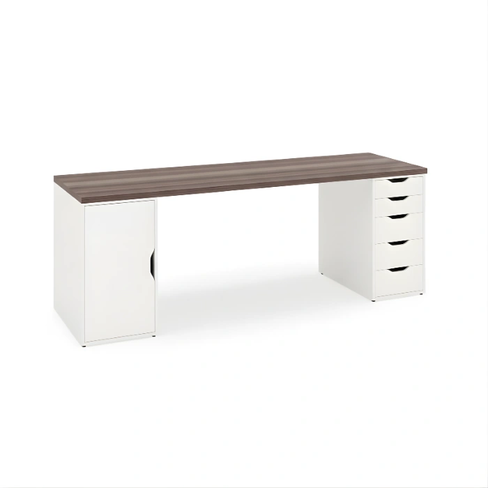Elite Interiors Walnut (Brown) Premium Computer, Gaming & Office Desk image 4