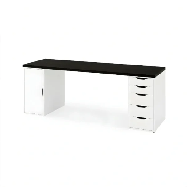 Elite Interiors gaming furniture Elite Interiors Onyx (Black) Premium Computer, Gaming & Office Desk front view