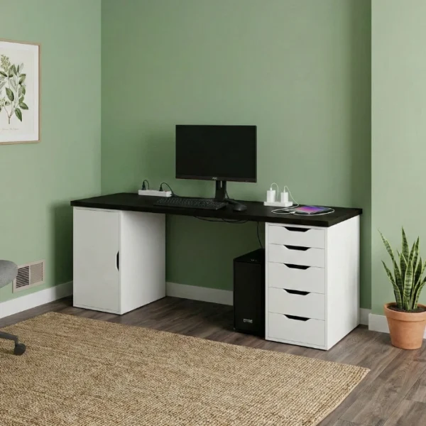 Buy Elite Interiors Onyx (Black) Premium Computer, Gaming & Office Desk online in Pakistan at WaddaGamer