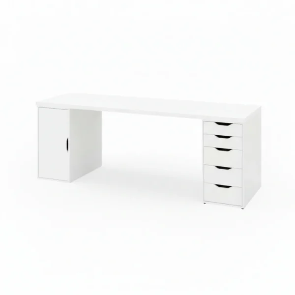 Elite Interiors Nova (White) Premium Computer, Gaming & Office Desk