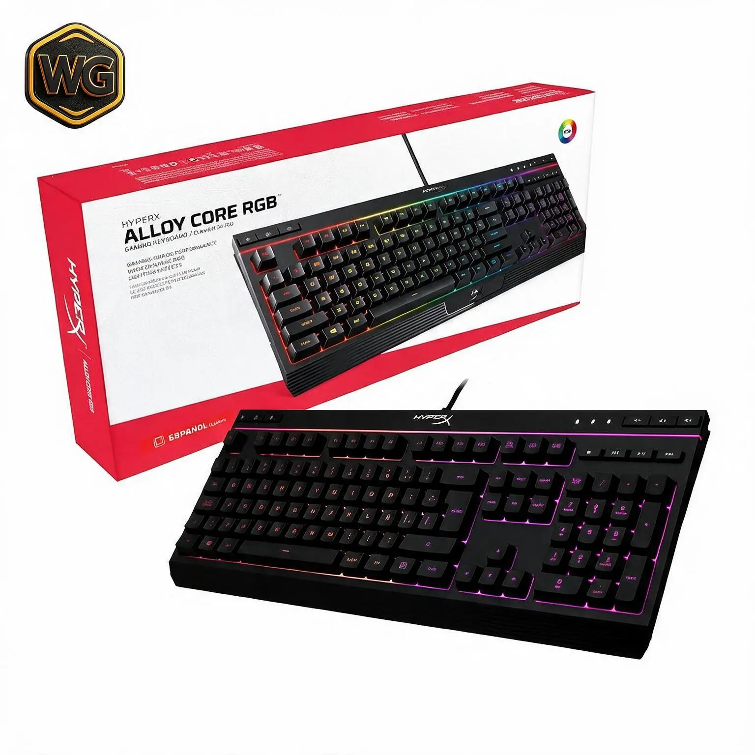 HyperX Alloy Core (Black with RGB) Wired Gaming Keyboard