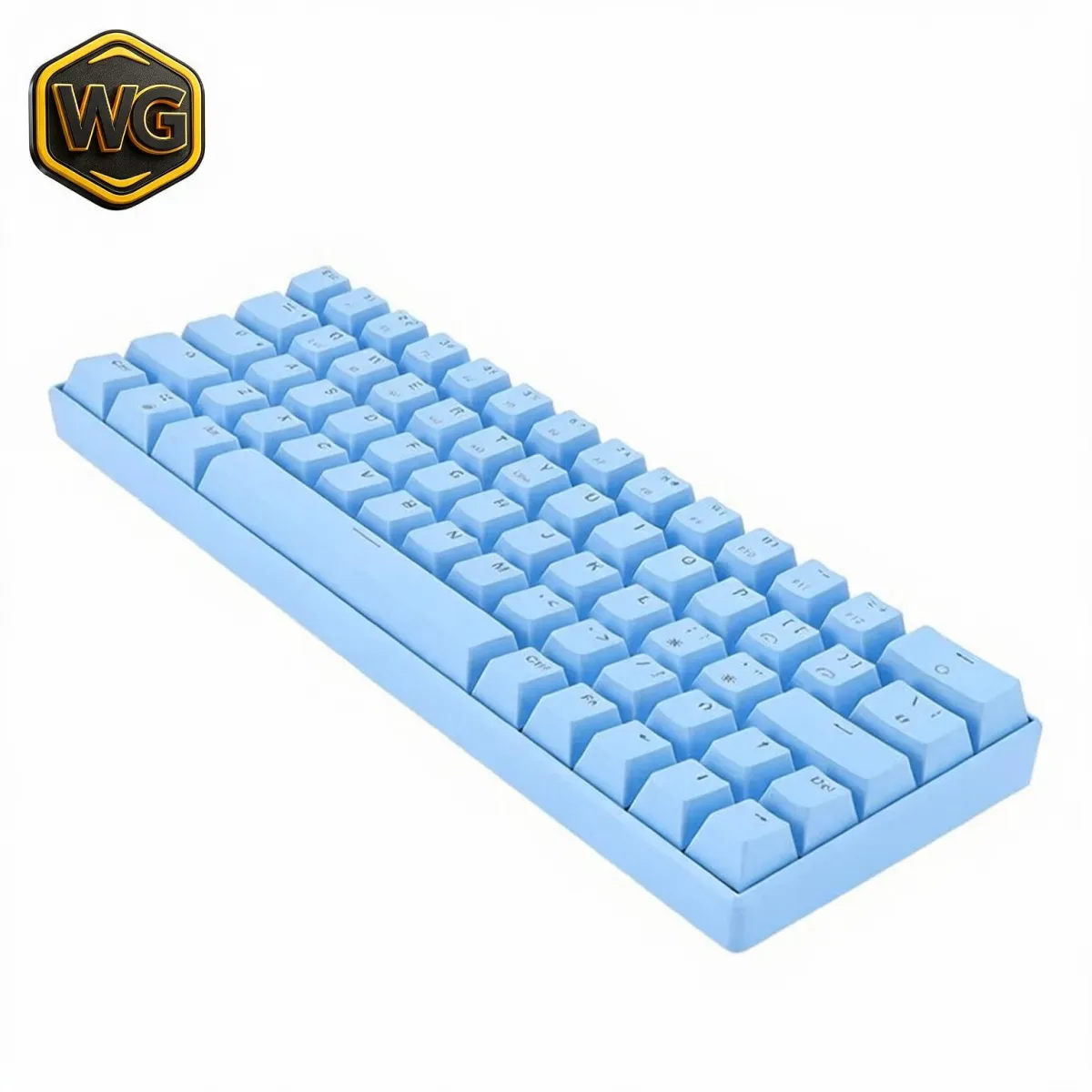 Buy READSON WL 61 (Sky Blue with RGB) 61-Key 60% Tri-Mode with Dual Connectivity Keyboard online in Pakistan at WaddaGamer