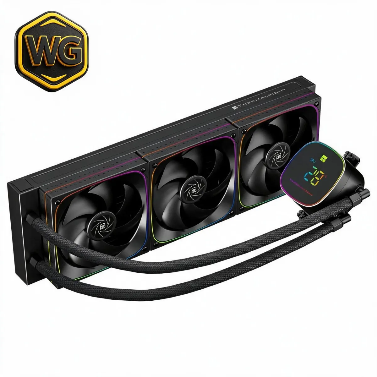 Thermalright Frozen Horizon 360 Digital (Black with ARGB) Digital Display AIO CPU Liquid Cooler