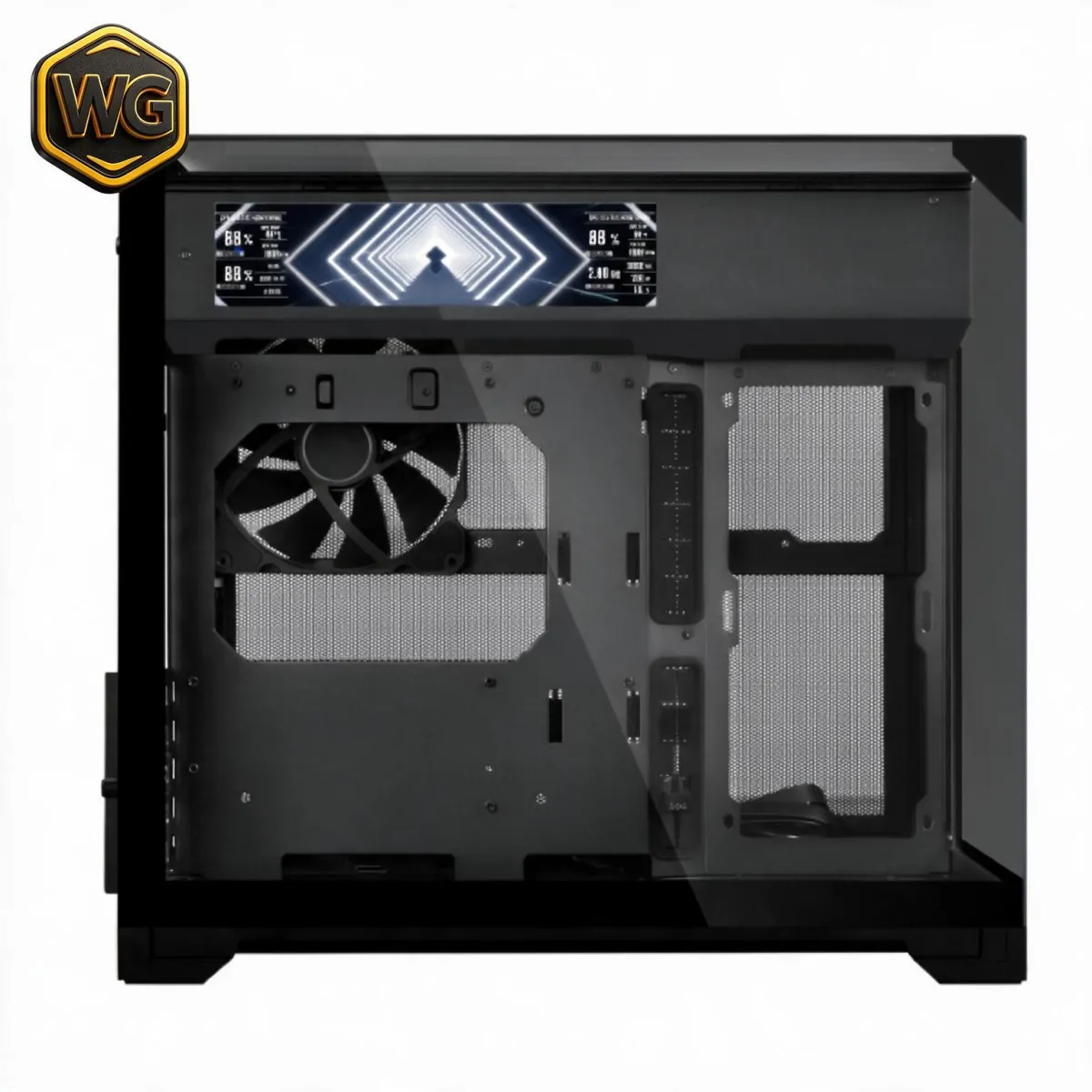 Buy LIAN LI O11 VISION-M (Black) Dual-Chamber Tempered Glass Micro-ATX PC Case online in Pakistan at WaddaGamer