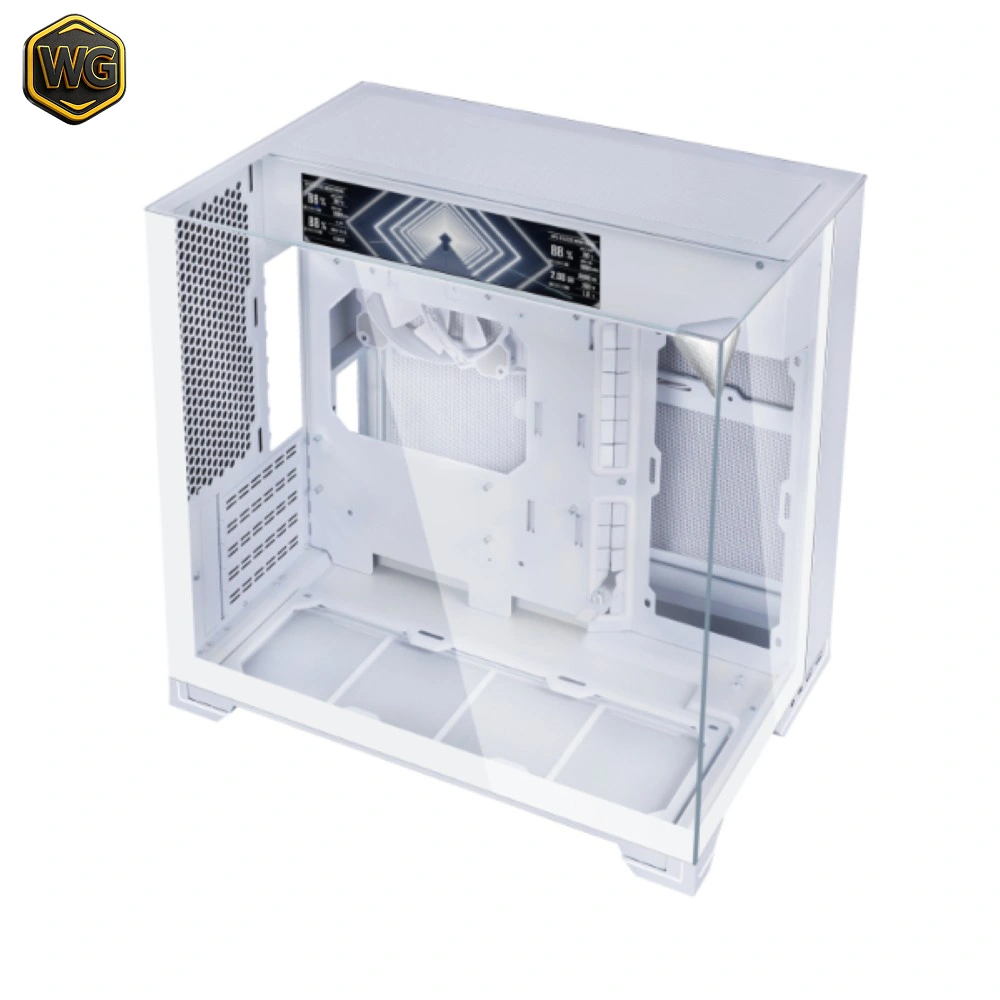 LIAN LI O11 VISION-M (White) Dual-Chamber Tempered Glass Micro-ATX PC Case image 4