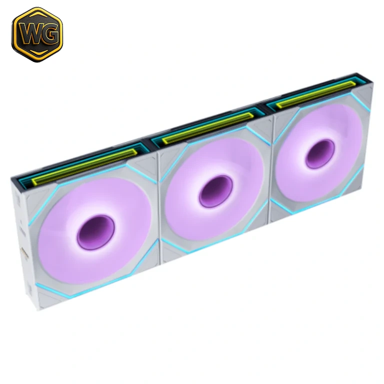 LIAN LI UNI FAN SL-INF FLEX (White with ARGB) 3-Pack 120mm with 2300RPM PC Case Cooling Fans