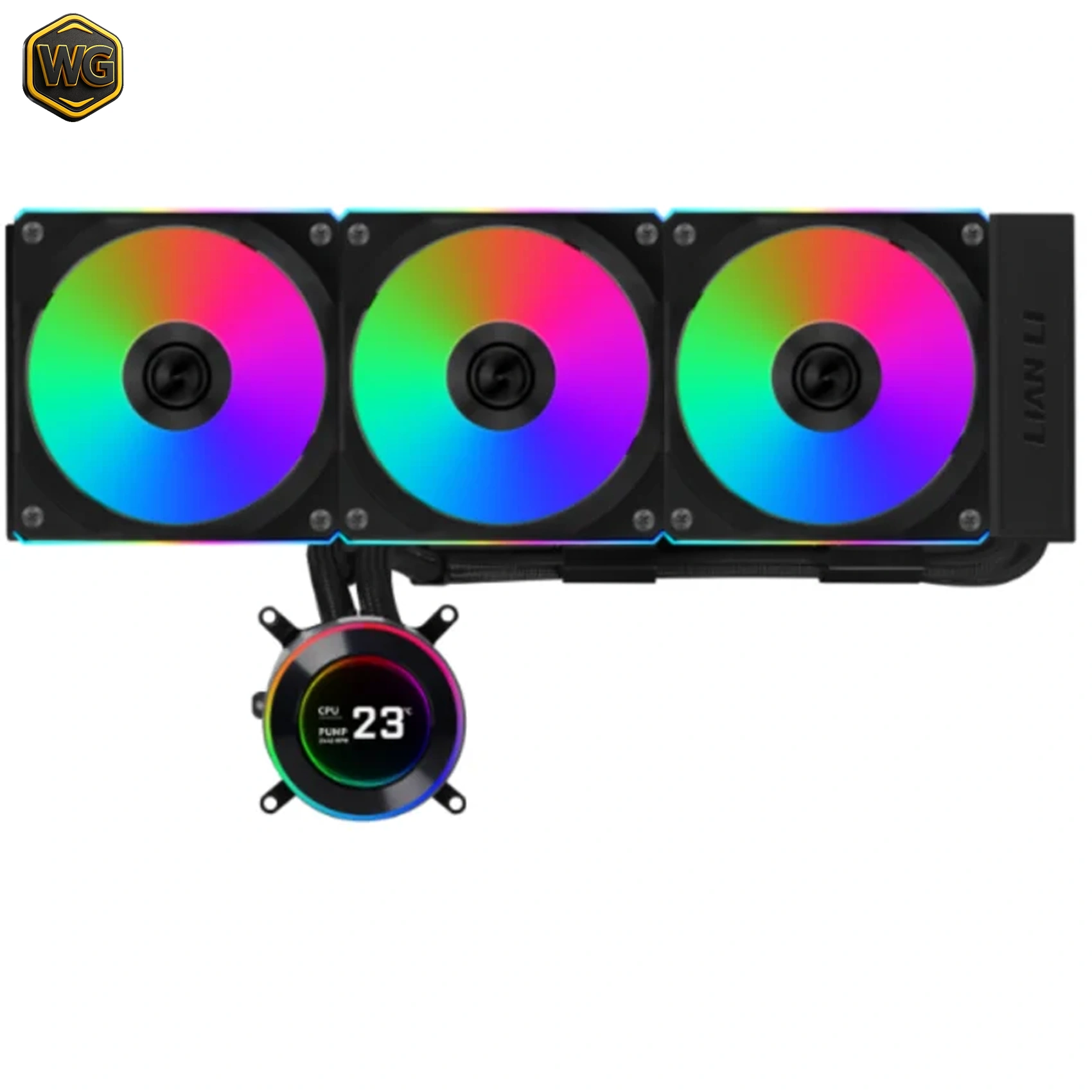 LIAN LI HydroShift II LCD-C 360CL (Black with ARGB) 360mm AIO Liquid CPU Cooler price in Pakistan product image