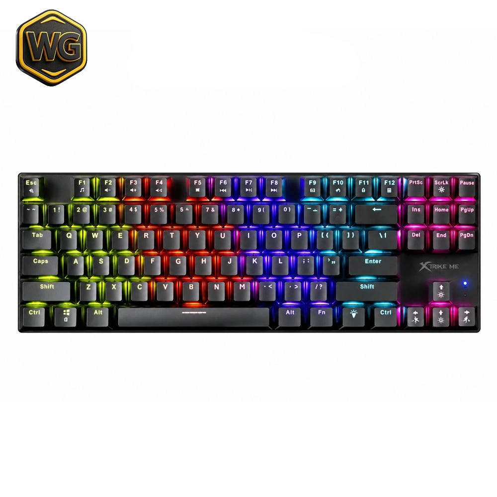Xtrike Me GK-989 (Black with  Rainbow RGB Backlight) USB Wired Gaming Keyboard