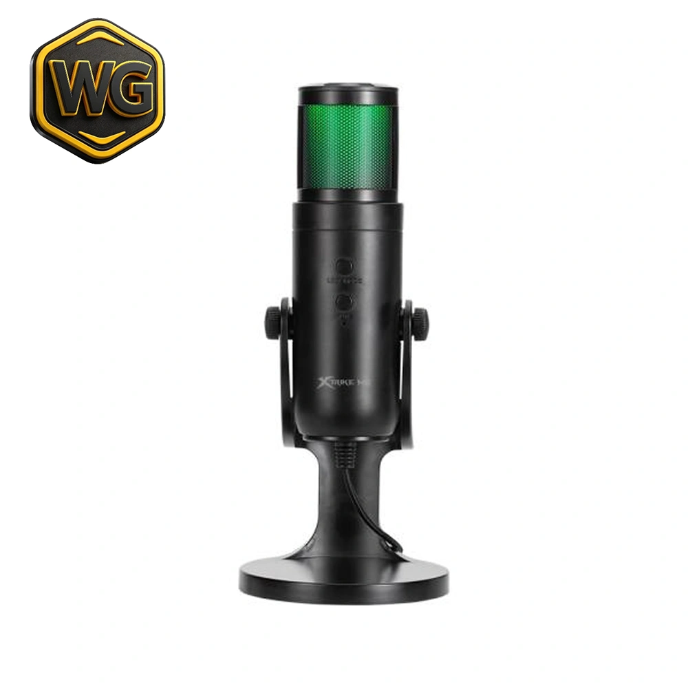 Xtrike Me XMC03 (Black with 12 RGB Lights) USB Gaming Microphone