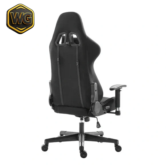 MXG FGC-01 (Black) Upholstered Fabric Ergonomic Gaming Chair