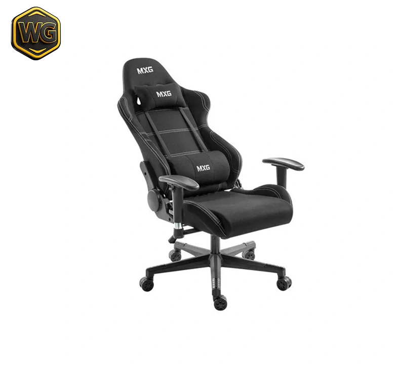 MXG FGC-01 (Black) Upholstered Fabric Ergonomic Gaming Chair image 4