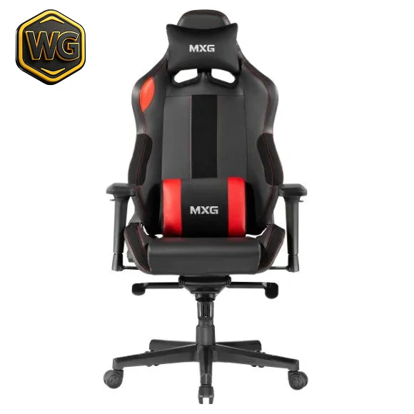 MXG PGC-01 (Black & Red) Frog Mechanism Premium PVC Ergonomic Gaming Chair